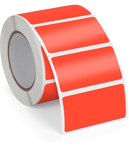 YIKIADA Transparante thermische etiketten 1 x 2 inch zelfklevend rechthoekig sticker rol waterdichte printer directe QR-code envelop afdichting kantoor retail thuis 300