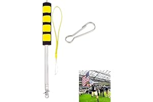 KOAHDE Tragbarer Teleskop Fahnenmast,Ausziehbar Fahnenstange,Hand Fahnenstange aus Edelstahl,Teleskopfahnenmast,Handheld Teleskop Fahnenmast,Handheld Fahnenstange Fahnenmast Zubehör Set,Handflaggenmast,Gelb