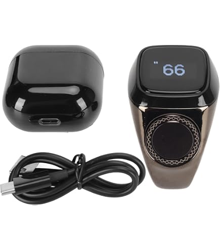 Compteur De Prières Tasbih Digital - Rechargeable USB-C, écran LCD, Réglable - Pour Doigt, Portable, Avec Verrouillage Auto