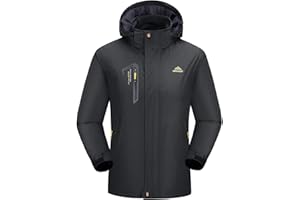 YSENTO Mens Lightweight Waterproof Jacket Windproof Outdoor Camping Hiking Mountain Jacket Coat with Hood