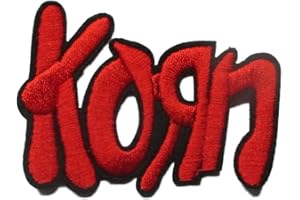 hotrodspirit - Patch Groupe Korn ecrit en Rouge 7x5cm ecusson Hard Rock