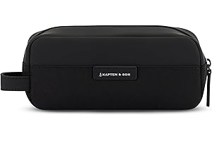 Kapten & Son Bergen Accessory Case 1L | Beauty Case Uomo & Donna nero | Ideale come Borsa Cosmetica da Viaggio & Porta Cavi Organizer | Astuccio, Trousse & Pochette Trucchi