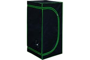 Kingpower Grow Zelt für Pflanzen Zuchtzelt Gewächshaus Box Zuchtschrank Garten Anzucht Gemüse Kräuter Grow Schrank Indoor Blumen klein Tomaten Hydro Green, Größe:40 x 40 x 120 cm (01)