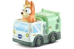 VTech Toot-Toot Drivers Bingo Garbage Truck, Interactive Toddler Toy for Pretend Play with Lights & Sounds, Bluey Toy, Suitable for Ages 12 Months, 2, 3, 4 Plus Years, English Version