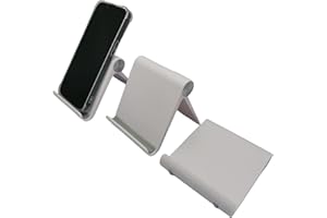 PUTOAHAO Blanc Support Tablette,Pied pour Tablette,Support Téléphone Bureau,Pied pour Telephone,Support pour iPhone 14 13 12 Pro Max Mini Plus,ipad air Mini,Huawei,Samsung,Xiaomi,Smartphone,Tablette