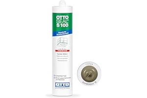 OTTOSEAL S 100 Premium-Sanitär-Silikon 300ml C2044 sandgrau 18 – Sicher gegen Schimmel & Ideal für Bad, Küche & Wohnbereich – Hervorragend Glätt- & Modellierbar