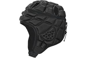 MOONLOVE Kids Rugby Headguards Soft Padded Breathable Adjustable Head Protector for Teens Child Football Soccer Multi-Sports Anti-Collision Head Gear