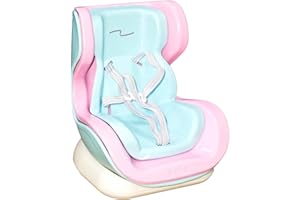 STOAT Seggiolino Auto per Bambole Compatibile con Pop Mart/Labubu - Clip Aria & Supporto Scrivania a Base Magnetica, per Peluche 10-17cm, Decor Auto & Accessorio da Collezione (Blu)