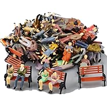 Miniatuur Cijfers Model Schaal 1:50 Stand/Zitten Mensen Diorama Voor N Schaal Geschilderd Scènes