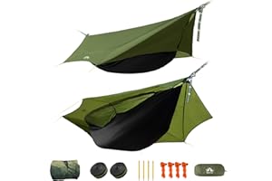Night Cat Hamac Moustiquaire 1 Personnes: Imperméable Hamac Bivouac Tente Exterieur pour Camping Jardin Voyage Randonnée