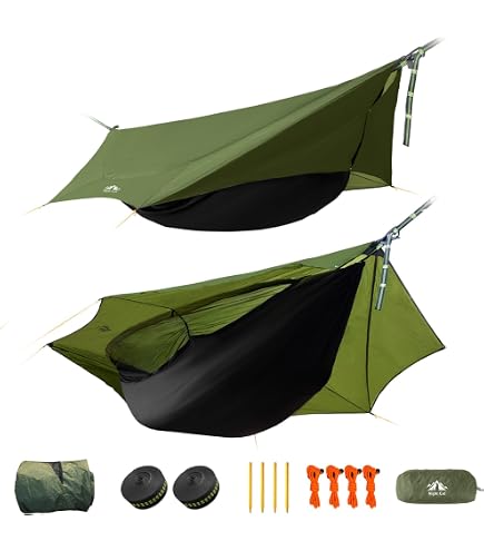Grand Trunk Moab Multi-Use Tarp Shelter - Waterproof 20D Nylon With Stakes For Hammock & Camping