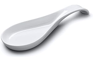 WM Bartleet & Sons T135 1750 Repose-cuillère traditionnel en porcelaine - 25 cm - Blanc