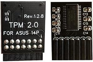 NUHFUFA Replacement TPM 2.0 Module Encryption Security Module 14-pin-LPC ASUS (14-1) pin M R 2.0 for ASUS Parts