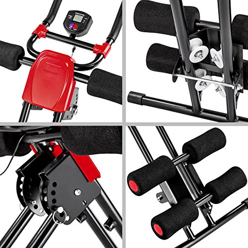 TecTake Bauchtrainer Rückentrainer AB Trainer mit Trainingscomputer | faltbar - 3