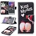 Produktbild Hülle für Xiaomi Redmi 5 , IJIA Entzückende Hund (Kiss My ASS) TPU + PU Leder Flip Case Cover PU Lederhülle Schutzhülle Ledertasche mit Brieftasche Geldbörse Schutzhülle Card Slot Case Cover Book Style Design Case Tasche für Xiaomi Redmi 5 (5.7")