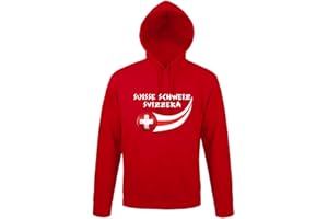 Supportershop Suisse Sudadera con Capucha, Hombre