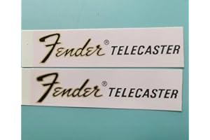 CJGHJNFF Adesivi per chitarra elettrica e basso Fender – Tele 70 logo adesivi trasferimento ad acqua – pellicola strappabile marchio