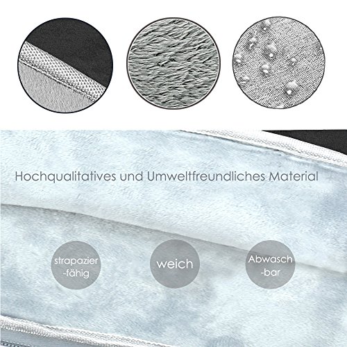 Lebensein Laptophülle Laptoptasche mit Griff für 15-15,4 Zoll Laptops Ultrabooks, 38cm Notebook Schutzhülle Sleeve Speziell für 15,4″ MacBook Pro, Stoßfest, Wasserresistent, Schwarz - 4