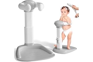 COOSEYA Supporto per vasca da bagno per bambini, torre da bagno regolabile per bambini per alzarsi in piedi, seggiolino da bagno per bambino con base antiscivolo per neonati e bambino piccoli