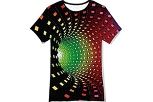 Belovecol Boys Girls 3D T-Shirt Cool Crewneck Short Sleeve Graphic T Shirt Summer Tee Shirts for Kids Teens 6-13 Years