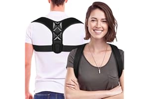 Riatanxi Posture Corrector Back Support - Adjustable Brace Straightener for Men Women Improve Neck Hump Adjust Body Posture to Relieve Upper Back Neck & Shoulder Pain