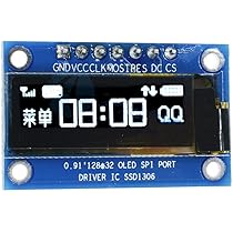 0.91" OLED Display Module - SSD1306 128x32 I2C Serial LCD For Arduino