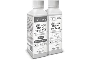 RESCHIMICA Silicone pour moulage Traslucide 1:1 R PRO TECH 45, Facile à Utiliser, très résistant et non toxique, idéal pour résines, cire, plâtre et autres matériaux (500 gr)
