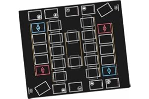 Paramint Basic - For Yugioh Playmat - Compatible with Yu-Gi-Oh, TCG - Two-Player Master Rule Duel Field Zones, Large 2-Player Card Game Mat - Original Play Mat Art Designs & Accessories