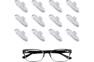 LOTNUT 6 Paires Plaquettes de Nez pour Lunettes en Silicone, Tampon de Nez de Lunettes à Visser Antidérapant, Kit de Réparation de Coussinets de Nez à Lunettes, pour Lunettes à Monture, Verres Décoratifs