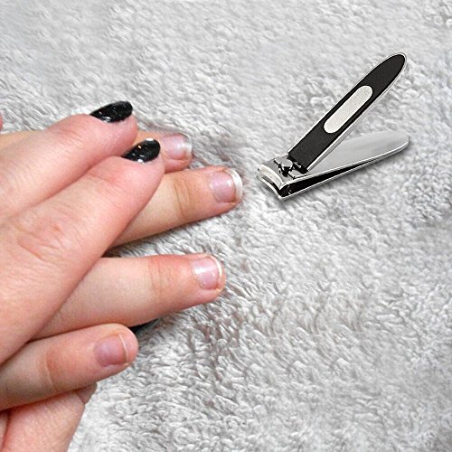 KEDSUM Nail Clippers Pack of 2-Stainless Steel Toenails Fingernails Cutter with Built-in Nail File for Men, Women, Baby