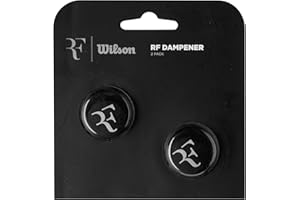 Wilson RF - Smorzatori di Vibrazioni per Racchette da Tennis, Confezione da 2, Nero