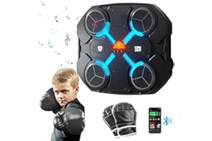 Mineup Bluetooth Music Boxing Machine, Boxeo Pared Musical, Música Boxing Machine, Smart Boxing Machine,Equipo de Entrenamiento de Boxeo Incluye Guantes de Boxeo y Cable para Cargar