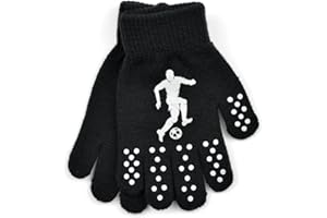 IUEG LIMITED IUEG Boys Thermal Magic Gloves with Grippy Camouflage Football Design Print One Size