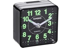 SMIORAS Despertador Analogico Casio TQ-140-1DF Analógico para Unisex Color Negro