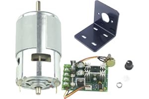 CONQUERALL 775 Motor DC 12 V 6000 RPM / 24 V 12000 RPM High Performance Motor with Large Torque, with Bracket and 20 A Speed Controller
