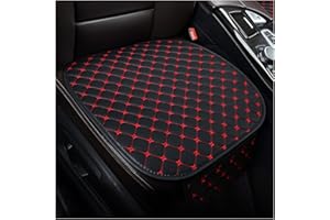 JNNJ 2 Pièces Protecteur Sièges Avant Doux Confort, Coussin pour Siège Avant Voiture avec Fond Antidérapant, Protecteur Sièges De Voiture Avant Doux Confort, Housse Siège Auto pour Camion(Rouge)