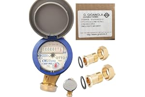 GENERICO Contatore per Acqua Gioanola da 3/4 asciutto USF OTTO-F/20 Q3 4,0 R80 130 T50 C/COP