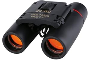 Fernglas Erwachsene 30x60, iMeshbean Fernglas Kompakt Wasserfest Ferngläser Faltbares Klein Fernrohr, HD Telescope Taschenfernglas für Vogelbeobachtung, Jagd, Wandern, Besichtigung