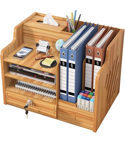 vidaXL Organiseur de bureau réglable chêne sonoma bois d'ingénierie