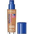 Rimmel Match Perfection Foundation 303 True Nude, Medium Coverage, 24hr Hydration, No Caking or Creasing, Lightweight, Reduces Imperfections, Invisible Coverage, SPF20, Cruelty Free