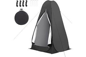 WOLFWILL Tente de Douche Instantanée Portable - Toilette Cabinet de Changement Abri de Plein Air Vestiaire Extérieure Intérieure - 190T - 1,2 x 1,2 x 2m