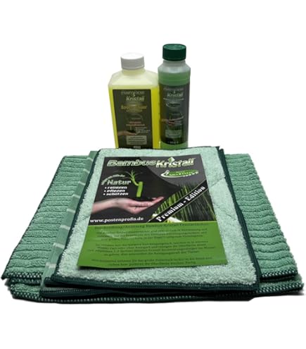Bambus-Kristall Bodentuch 2er plus Bodenreiniger 500ml : Amazon.de:  Drogerie & Krperpflege