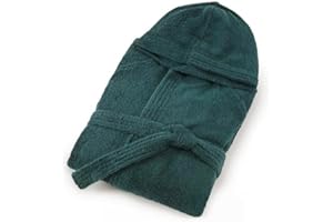 Bassetti Accappatoio con Cappuccio in Cotone Nuovi Colori Uomo Donna Disponibile in Varie Taglie e Colori (Z4 Smeraldo, XXL)