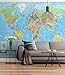 Produktbild Sunny Decor Fototapete "World Map", 1 Stück, bunt, SD055