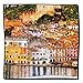 Produktbild Artis Vivendi Tuch Seidentuch Klimt - Malcesine am Gardasee 100 x 100 cm