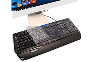 CASEDAO Housse de clavier pour Logitech G910 Orion Spectrum RGB filaire mécanique pour gaming Logitech G910, accessoires de clavier Logitech G910 Orion Spectrum - Transparent