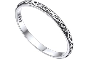 FOCALOOK Bague Femme Argent 925 à Noeud Celtique, Bague Rotatif Anti Stress Personnalisable, Taille 49/52/54/57/59/62/64/67