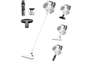 VersLife S6 Aspirateur Balai sans Fil, Aspirateur sans Fil Puissant 30Kpa avec 35 Min d'Autonomie, 4 en 1 Aspirateur Balai sans Sac, Aspirateur Balai pour Les Poils d’Animaux, Tapis, Sols