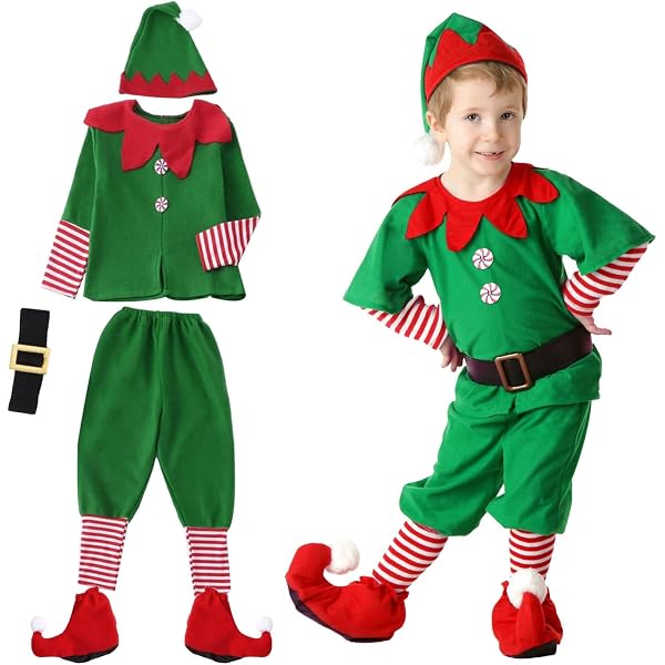 Cappello Elfo Neonato Babbo Natale, Accessorio Natalizio In Ciniglia E Pelliccia Per 3-36 Mesi - copertina