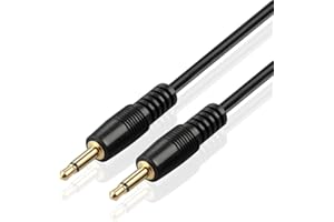 TNP PRODUCTS TNP 3,5 mm Kabel Mono (3 FT) - Wyzwalacz 12 V, Przedłużacz Do Odbiornika Czujnika Podczerwieni, 3,5 mm 1/8 Cala TS Monofoniczny Mini Mono Wtyczka Audio Męska na Męski Przewód Kablowy